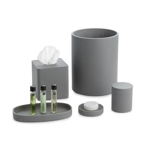 Stonehenge Collection Stone Resin Soap Dish, Gray